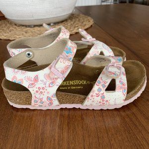 Birkenstock Rio Kids Sandal, Cute Flower Rose